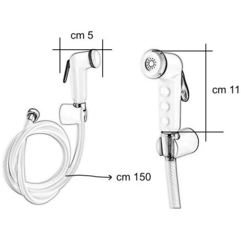 Douchette Hygiénique Pour WC, Pack Hygiène WC Complet 2 Douchette Hygiénique Pour WC, Pack Hygiène WC Complet – Image 2