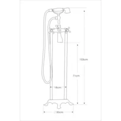 Robinet De Bain Sur Pied Robinet Rond 1414 8 Robinet De Bain Sur Pied Robinet Rond 1414 -Grohe || Hansgrohe Soldes Magasin 11092555 4