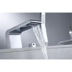 Robinet Mitigeur Design Pour Montage Sur Bord De Baignoire 4 Trous 6080 8 Robinet Mitigeur Design Pour Montage Sur Bord De Baignoire 4 Trous 6080 -Grohe || Hansgrohe Soldes Magasin 11092580 4