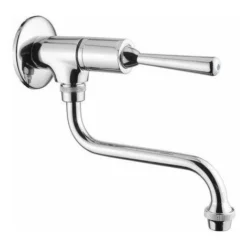 Robinet Pour Lavabo Mural Temporisé Avec Levier Anti-dévissage Idral Classic 08016A Chromé