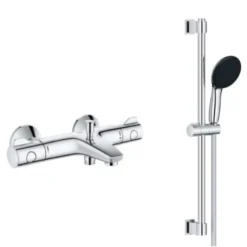 Robinet Bain Douche Thermostatique Grohe Grohtherm 800 Avec Ensemble Douche Complet 2 Jets