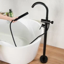 Robinet Mitigeur De Luxe Sur Pied 8028B En Noir -Grohe || Hansgrohe Soldes Magasin 11557805 5