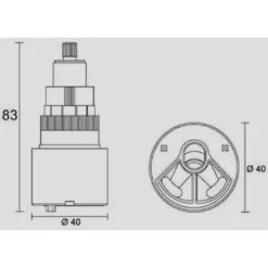 Cartouche De Remplacement Thermostatique Optima Cice France 40THF Cartouche 6 Cartouche De Remplacement Thermostatique Optima Cice France 40THF Cartouche -Grohe || Hansgrohe Soldes Magasin 11924251 3