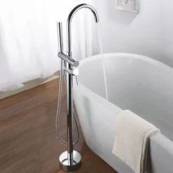 MATY Robinet Mitigeur De Bain Sur Pied Chrome Brillant -Grohe || Hansgrohe Soldes Magasin 14343664 5