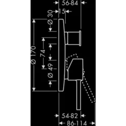 Hansgrohe Axor Starck Mitigeur Monocommande De Baignoire Encastré Axor Starck Kit Complet, Coloris: Chrome - 10416000 -Grohe || Hansgrohe Soldes Magasin 16020713 3