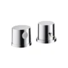 Hansgrohe AXOR AXOR Uno 2 Trous Pour Jante De Baignoire, Thermostat, 2 Consommateurs, Coloris: Chrome - 38480000