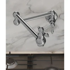 Robinet De Cuisine Mural Rétractable à Deux Poignées Avec Deux Joints Pivotants - Eau Froide - Chromé 8 Robinet De Cuisine Mural Rétractable à Deux Poignées Avec Deux Joints Pivotants - Eau Froide - Chromé -Grohe || Hansgrohe Soldes Magasin 18152449 4