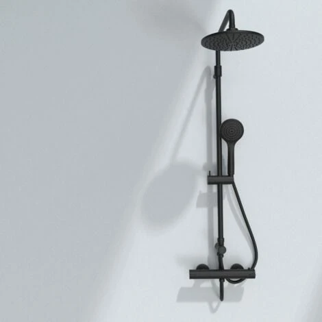 Oneo Mitigeur Douche Thermostatique Noir 2 Oneo Mitigeur Douche Thermostatique Noir – Image 2