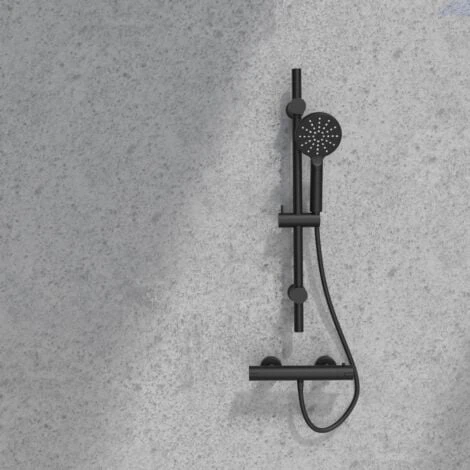 Oneo Mitigeur Douche Thermostatique Noir 4 Oneo Mitigeur Douche Thermostatique Noir – Image 4