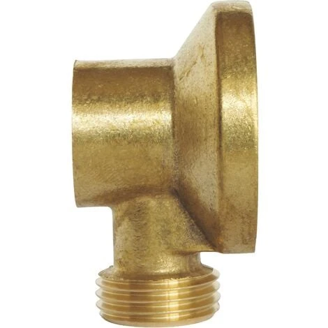 Applique Murale Laiton Brut Pour Robinet De Puisage - Mâle 1/2 Femelle 1/2 2 Applique Murale Laiton Brut Pour Robinet De Puisage - Mâle 1/2 Femelle 1/2 – Image 2