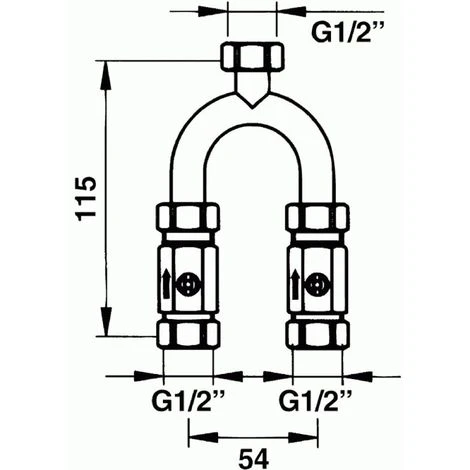 Robinet Pré-mélangeur Cuivre Jumelle Presto 29403 2 Robinet Pré-mélangeur Cuivre Jumelle Presto 29403 – Image 2