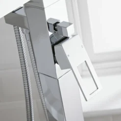 Mitigeur Bain Douche En Ilot - Design Cubique - Finition Chromée -Grohe || Hansgrohe Soldes Magasin 2820112 4