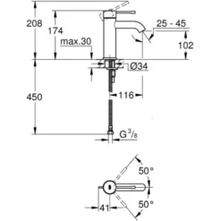 Grohe Essence Mitigeur De Lavabo, Chrome (23590001) -Grohe || Hansgrohe Soldes Magasin 28543300 4