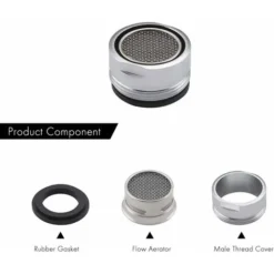 LangRay 3 Pièces Mousseur Robinet, Aerateur Filtre Robinet Avec Joint D'étanchéité Salle De Bain M24, PA1B-P3 -Grohe || Hansgrohe Soldes Magasin 29734669 3