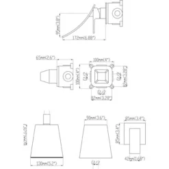 Robinet Mitigeur Lavabo Mural à Encastré Cascade Doré Brossé - Santa Maria -Grohe || Hansgrohe Soldes Magasin 29991766 5