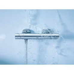 GROHE Grohtherm 1000 Cosmopolitan M Mitigeur Thermostatique Douche Inox Mat 34065DC2 -Grohe || Hansgrohe Soldes Magasin 30074440 3