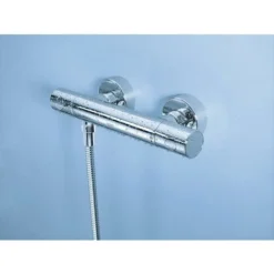 GROHE Grohtherm 1000 Cosmopolitan M Mitigeur Thermostatique Douche Inox Mat 34065DC2 -Grohe || Hansgrohe Soldes Magasin 30074440 5