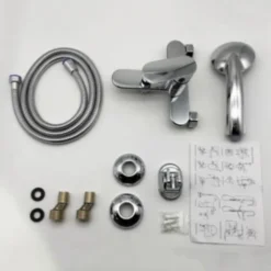 Robinet Mitigeur De Baignoire Chrome Carré + Pomme De Douche - SILAMP -Grohe || Hansgrohe Soldes Magasin 30108579 3