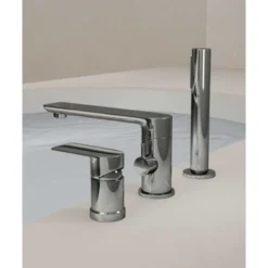 Robinet Mitigeur Bain-douche 3 Trous Sur Plage Chromé - Nunki -Grohe || Hansgrohe Soldes Magasin 30349479 4