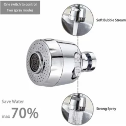 LangRay Economie D'Eau Embout De Filtre,Tête De Robinet De Cuisine Mobile 360 Degrés,2 Modes Réglable Douche Tête Filtre Pulvérisateur Pour Cuisine Salle De Bain (Argent) 7 LangRay Economie D'Eau Embout De Filtre,Tête De Robinet De Cuisine Mobile 360 Degrés,2 Modes Réglable Douche Tête Filtre Pulvérisateur Pour Cuisine Salle De Bain (Argent) -Grohe || Hansgrohe Soldes Magasin 31950768 3