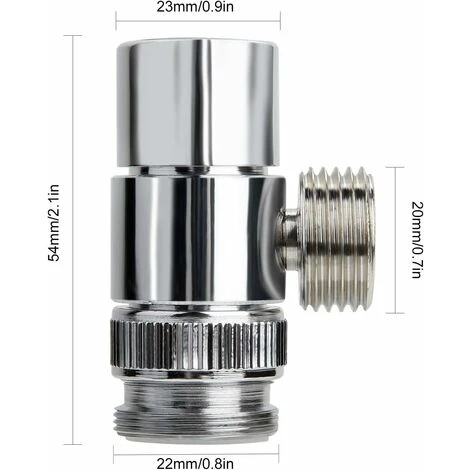 LangRay Robinet D'arrêt Pommeau De Douche Soupape Tête En Laiton Interrupteur Vanne G1/2 Douche Vanne D'arrêt 3 LangRay Robinet D'arrêt Pommeau De Douche Soupape Tête En Laiton Interrupteur Vanne G1/2 Douche Vanne D'arrêt – Image 3