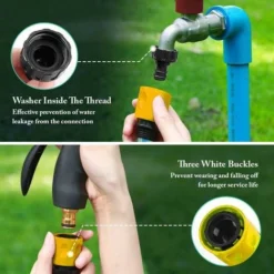 LangRay 12 Pièces Raccord D'arrosage Rapides Jardin Tuyau Connecteur 1/2 Hose Quick Connector -Grohe || Hansgrohe Soldes Magasin 31950794 3