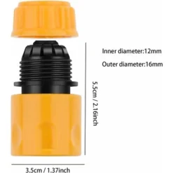 LangRay 12 Pièces Raccord D'arrosage Rapides Jardin Tuyau Connecteur 1/2 Hose Quick Connector -Grohe || Hansgrohe Soldes Magasin 31950794 4