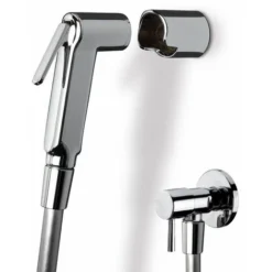 Kit De Douche Hygiénique Avec Robinet D'arrêt Damast 14180 Chromé