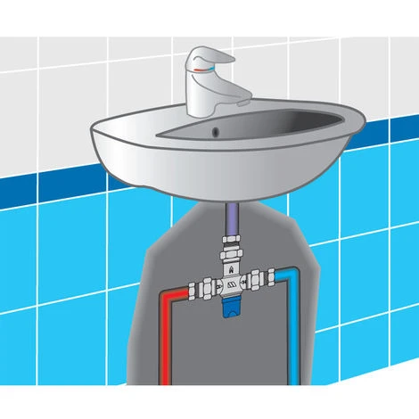 Mitigeur Thermostatique Compact MMV-C Corps 1 (26/34) Nickelée Mâle DN 25 - Watts 5 Mitigeur Thermostatique Compact MMV-C Corps 1 (26/34) Nickelée Mâle DN 25 - Watts – Image 5