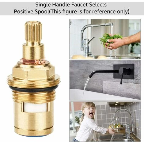 LangRay Cartouche Céramique Robinet Fiyuer 4 Pcs Tete De Robinet Disque Ceramique Pour Cabine Douche Cuisine Salle De Douche Vannes De Remplacement De L'eau En Laiton (Chaud Et Froid) 5 LangRay Cartouche Céramique Robinet Fiyuer 4 Pcs Tete De Robinet Disque Ceramique Pour Cabine Douche Cuisine Salle De Douche Vannes De Remplacement De L'eau En Laiton (Chaud Et Froid) – Image 5