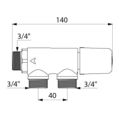 Mitigeur Thermostatique Premix Compact DELABIE M3/4 Corps Brut - 733020 5 Mitigeur Thermostatique Premix Compact DELABIE M3/4 Corps Brut - 733020 -Grohe || Hansgrohe Soldes Magasin 32691385 3
