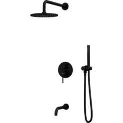 Pack Bain-douche Encastré Noir - Corbeau