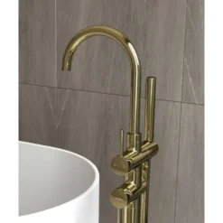 Robinet Mitigeur Bain-douche Sur Pied Doré - Corbeau 7 Robinet Mitigeur Bain-douche Sur Pied Doré - Corbeau -Grohe || Hansgrohe Soldes Magasin 36875417 3