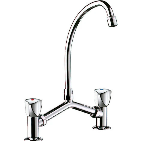 Delabie - Mélangeur De Lavabo 2 Trous M1/2 Entraxe 100-240 Mm En Laiton Chromé 1 Delabie - Mélangeur De Lavabo 2 Trous M1/2 Entraxe 100-240 Mm En Laiton Chromé