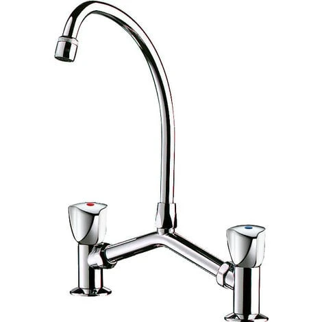 Delabie - Mélangeur De Lavabo 2 Trous M1/2 Entraxe 100-240 Mm En Laiton Chromé 2 Delabie - Mélangeur De Lavabo 2 Trous M1/2 Entraxe 100-240 Mm En Laiton Chromé – Image 2