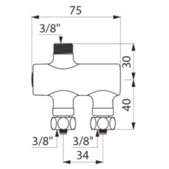 PREMIX NANO Mitigeur Thermostatique 38 Corps Nickelé -Grohe || Hansgrohe Soldes Magasin 38140791 3