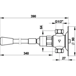 Robinet à Commande Fémorale Presto 712 390 Mm 31683 5 Robinet à Commande Fémorale Presto 712 390 Mm 31683 -Grohe || Hansgrohe Soldes Magasin 38144536 3