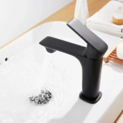 Robinet Mitigeur Salle De Bain Noir Carré - SILAMP -Grohe || Hansgrohe Soldes Magasin 38718190 3