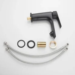 Robinet Mitigeur Salle De Bain Noir Carré - SILAMP -Grohe || Hansgrohe Soldes Magasin 38718190 4