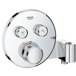 GROHE Smartcontrol Partie De Finition Pour Robinet De Douche Encastrable Thermostatique Avec Inverseur Et Support De Douche Rond 2 Fonctions Chrome -Grohe || Hansgrohe Soldes Magasin 38907441 3