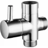Valve 3 Voies En Laiton Massif G1/2 Douchette Composants De Douche Raccord Universels Chrome