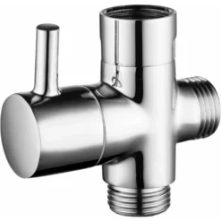 Valve 3 Voies En Laiton Massif G1/2 Douchette Composants De Douche Raccord Universels Chrome