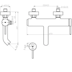 Luisa Mitigeur Bain-douche Or Brosse 6 Luisa Mitigeur Bain-douche Or Brosse -Grohe || Hansgrohe Soldes Magasin 39618347 3