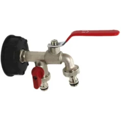 Robinet En Laiton, Joint De Jardin Tonneau, Double Tétine Rapide