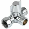 Vanne De Dérivation à 3 Voies Pour Douche, Adaptateur Pomme De Douche Bras De Douche Monté, Remplacement De La Vanne D'adaptateur En T G1 / 2", évier De Cuisine Douche électrique Bidet T