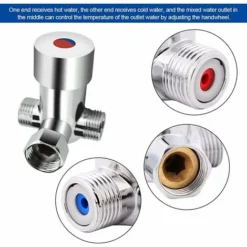 Mélangeur Eau Chaude Froide En Laiton Antirouille G1/2 Robinet Mélangeur Placage Mitigeur Thermostatique Durable Avec Filtre Pour Chauffe-Eau Robinet Automatique Salle De Bain Cuisine 9 Mélangeur Eau Chaude Froide En Laiton Antirouille G1/2 Robinet Mélangeur Placage Mitigeur Thermostatique Durable Avec Filtre Pour Chauffe-Eau Robinet Automatique Salle De Bain Cuisine -Grohe || Hansgrohe Soldes Magasin 41341454 5