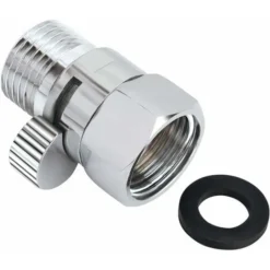 Vanne D'arrêt De Pommeau De Douche Contrôle De Flux Vanne D'arrêt Robinet En Laiton De Débit Pièce Rechange Universelle