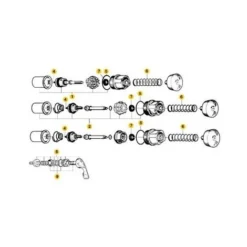 Tête Pour Lavabo Presto P600 - 605 - 3000 - 504 Eau Froide Désignation Tête Standard Robinet De Lavabo Froid Tête Standard Type Froide -Grohe || Hansgrohe Soldes Magasin 4190587 3