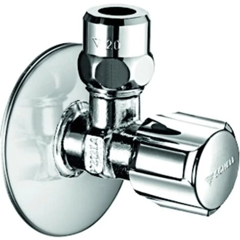 SCHELL Valve D'angle CONFORT Chrome, Conception Courte 049120699 1 SCHELL Valve D'angle CONFORT Chrome, Conception Courte 049120699