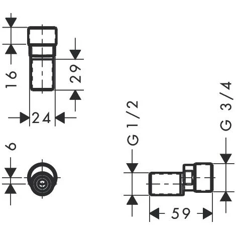 Hansgrohe S Kit De Connexion 94140000 2 Hansgrohe S Kit De Connexion 94140000 – Image 2